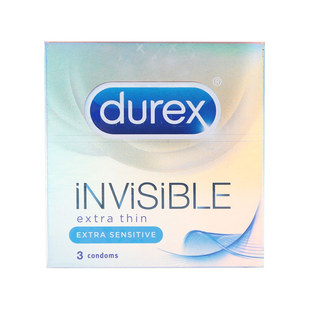 Bao cao su Durex Invisible - Cực siêu mỏng - 3 pcs