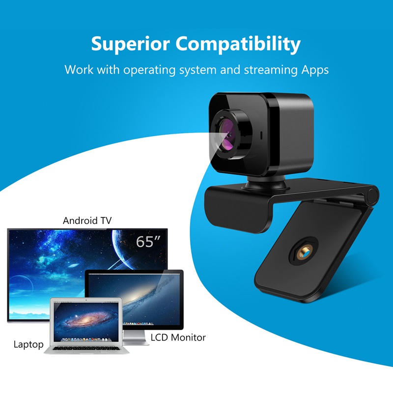 Webcam 1080p Hd Tích Hợp Micro Tự Động Lấy Nét Video Với Phích Cắm Usb | BigBuy360 - bigbuy360.vn