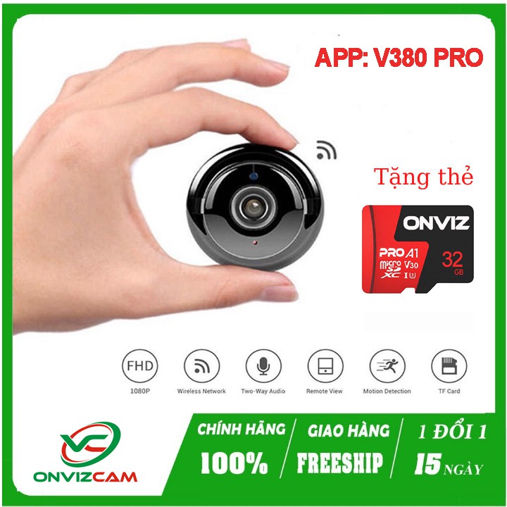 [GIAO NGAY ] Camera giám sát V380 Pro treo tường siêu nét cao cấp- camera cắm cổng USB-U21  Hàng xịn