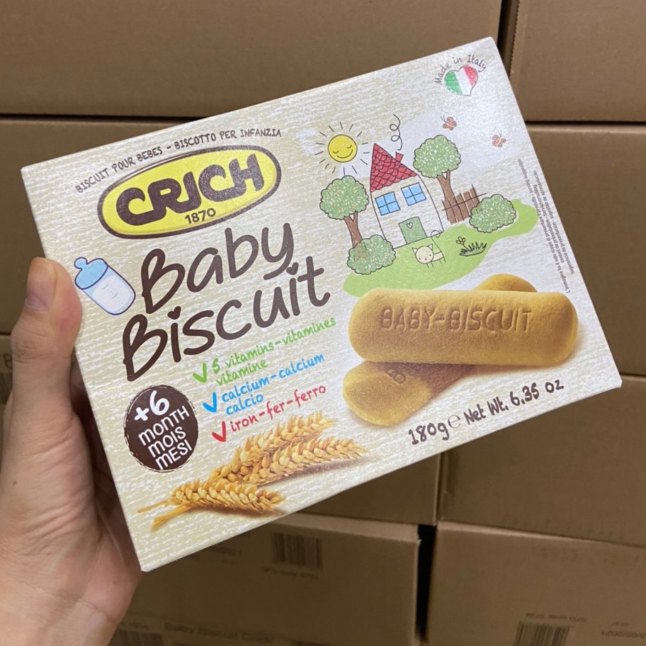 Bánh ăn dặm Crich Baby Biscuit cho bé từ 6 tháng