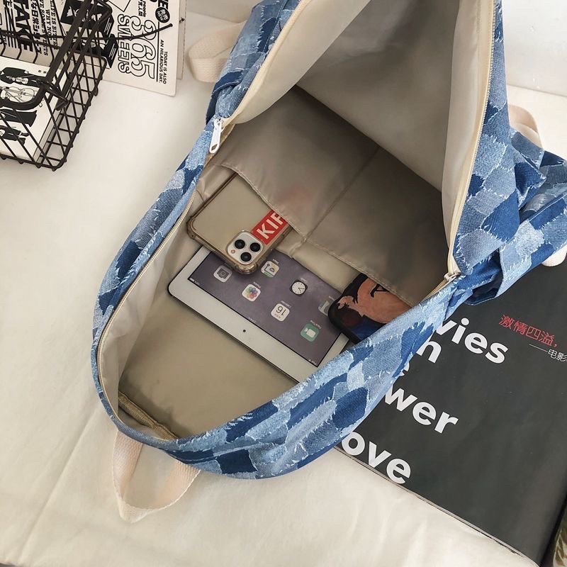 Balo thời trang nam nữ hoạ tiết kết hợp caro mới phù hợp đi chơi đi học