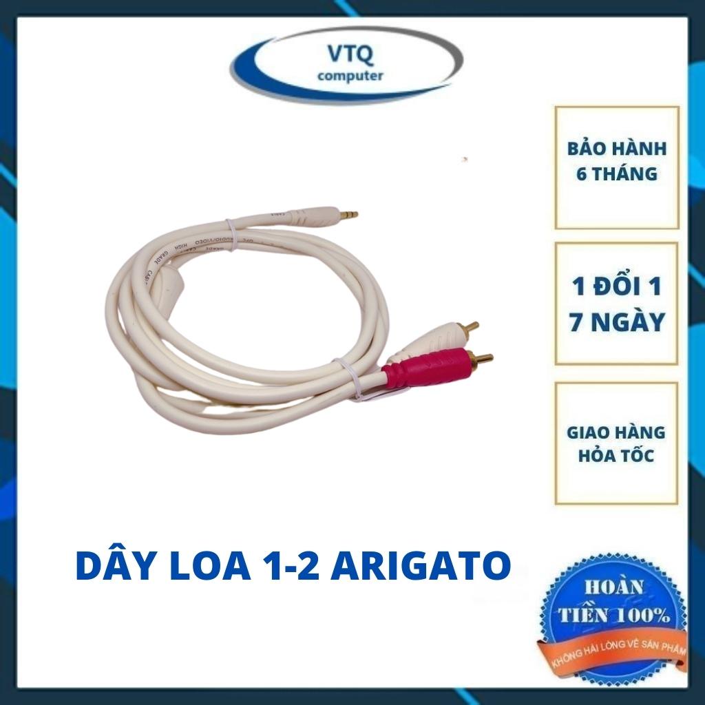 Dây loa 1 ra 2 arigato av Audio - Dây Kết Nối Âm Thanh Loa, Amply, Tivi, Dây AV Ra 3.5, Dây 2 Đầu AV