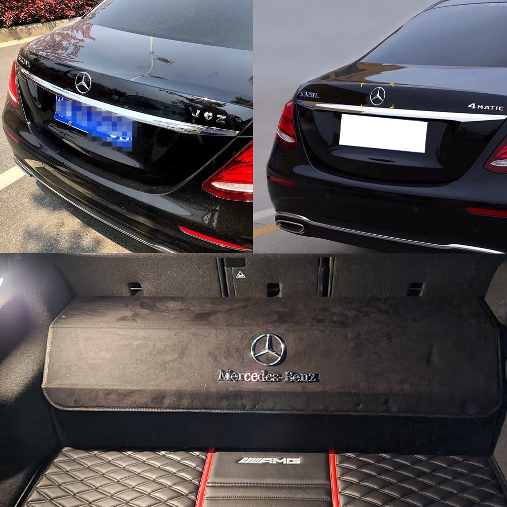 Mercedes-Benz Kim loại Biểu tượng Nhãn dán Thùng sau ô tô Sửa đổi Logo đề can Đối với C200 E260 S350L