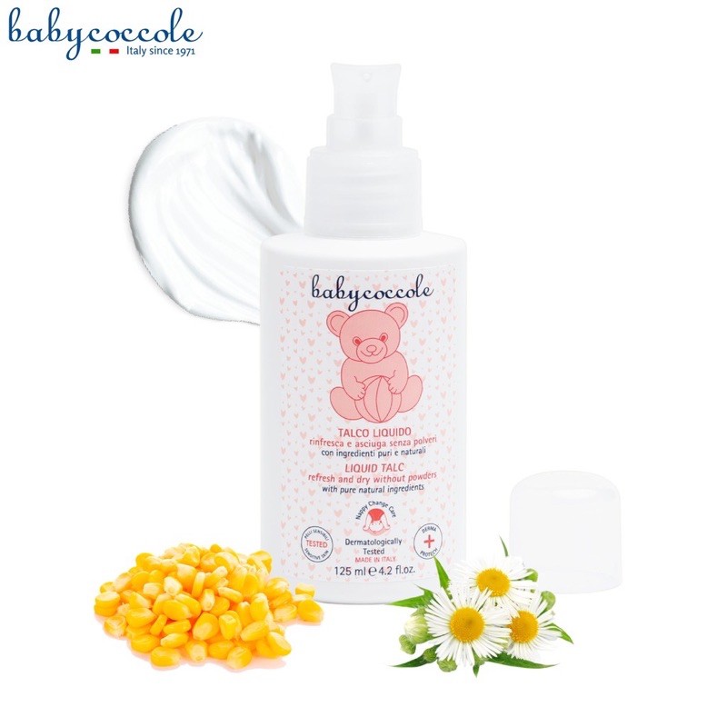 Phấn Rôm Nước Tinh Bột Bắp Babycoccole 0M+ 125ml