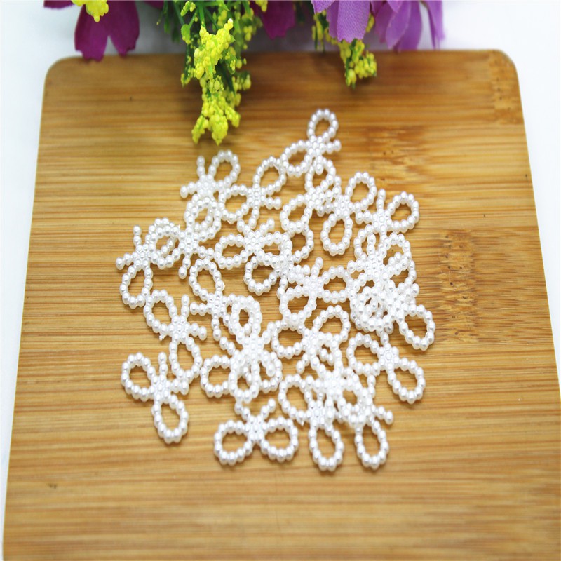 1.9 *1mm centre nơ nhựa abs xinh yêu phụ liệu handmade (túi 10 cái)