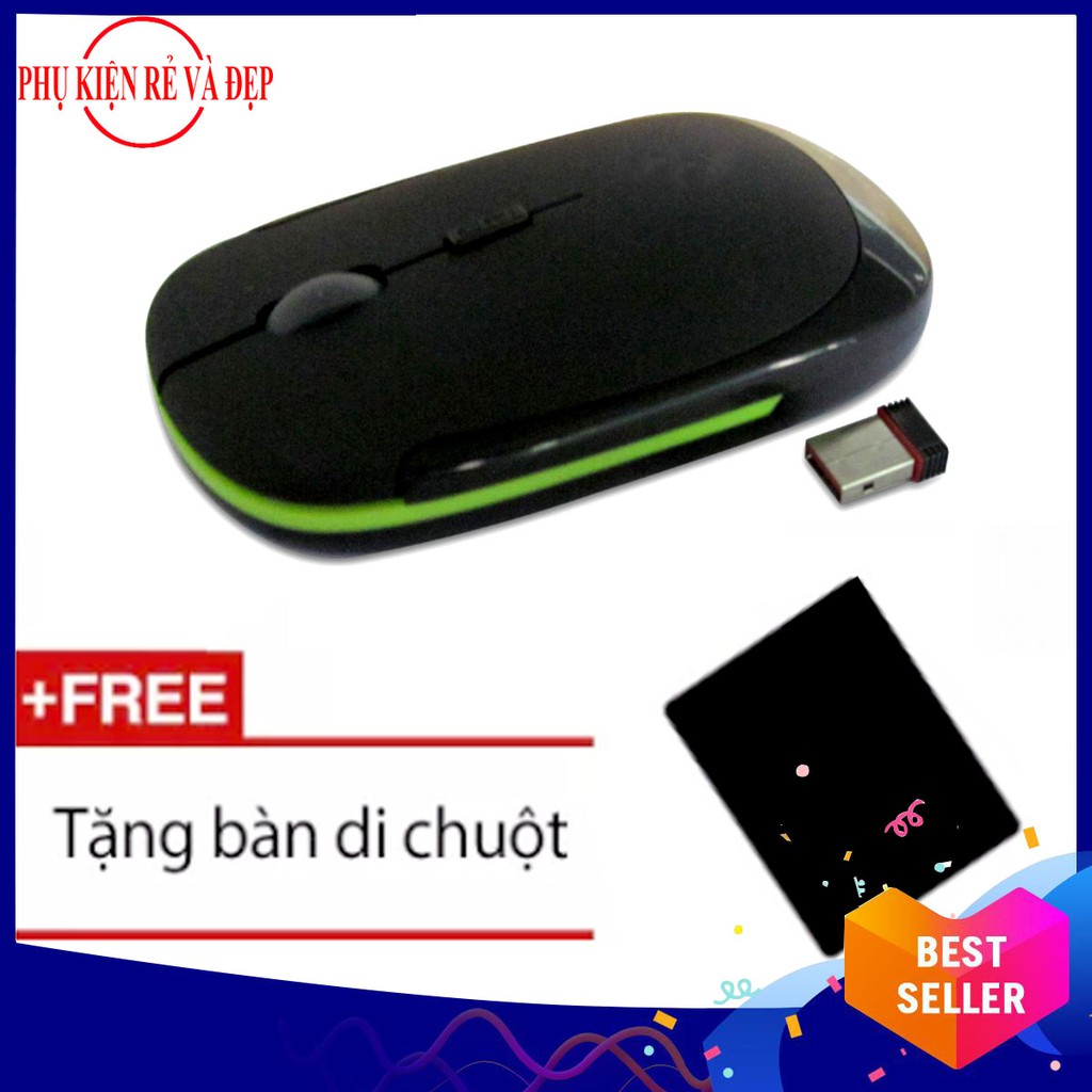 Chuột quang không dây TPAB 3500 - Đen TẶNG Lót chuột