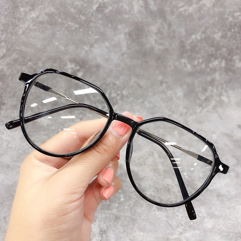 Kính không độ nam nữ gọng kim loại cao cấp, kính mắt thời trang thay được mắt cận - AU33