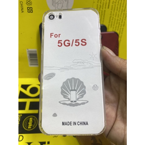 Ốp lưng IPhone 5 / 5G/ 5S / 5Se dẻo kiểu da xịn in hoạ tiết thời trang bảo vệ Camera .