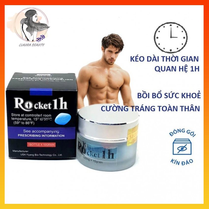 Rocket 1h Tăng Cường Sinh Lý Nam Kéo Dài Cuộc Yêu Hàng Chính Hãng - CLAURA BEAUTY
