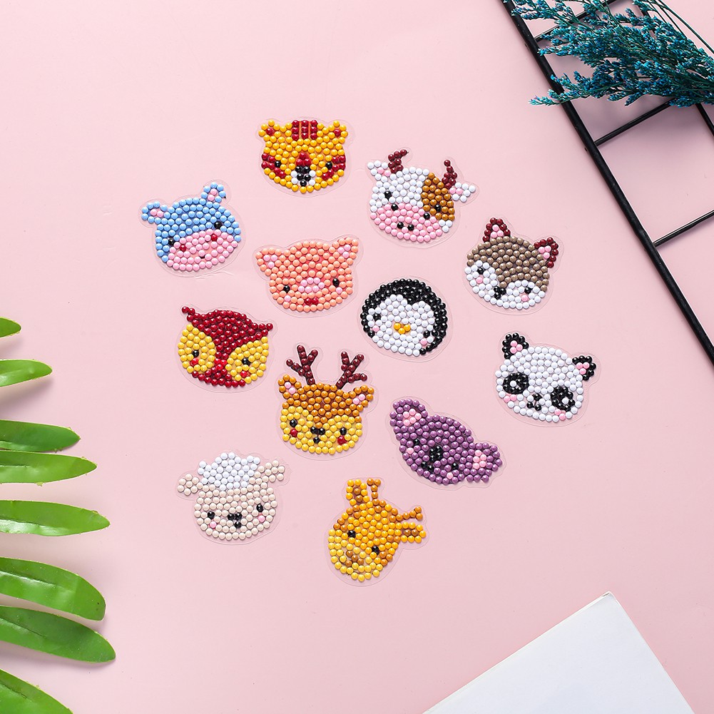 Bộ 12 Giấy Đính Kim cương giả Trang Trí Cho Người Mới Bắt Đầu