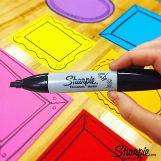 Bút lông dầu ngòi vát Sharpie Chisel Tip - Blue (Xanh dương)