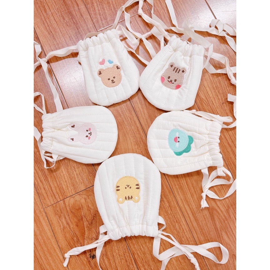 Túi đeo đựng tỏi đồ tránh vía lì xì thêu hình mèo hổ phong cách Hàn Quốc cho bé hàng đẹp có dây
