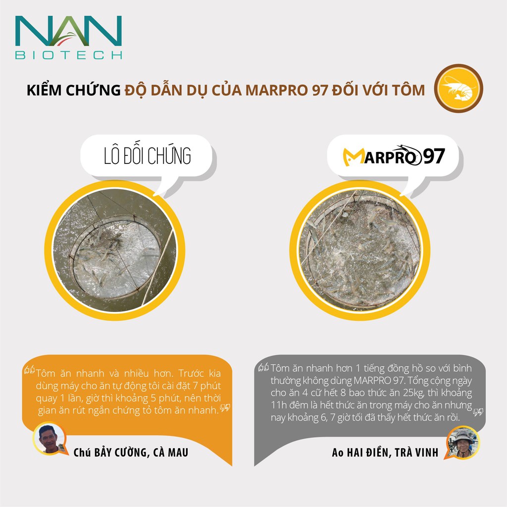 ĐẠM THỦY PHÂN CÁ HỒI MARPRO 97 (ÁO NGOÀI THỨC ĂN TÔM, CÁ) CHAI 1KG