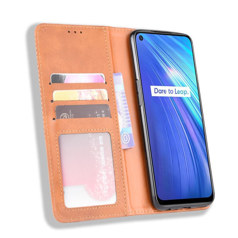 Bao da dạng ví Oppo realme 6 / realme 6 pro kiểu dáng sang trọng, ngăn đựng thẻ tiện lợi | BigBuy360 - bigbuy360.vn