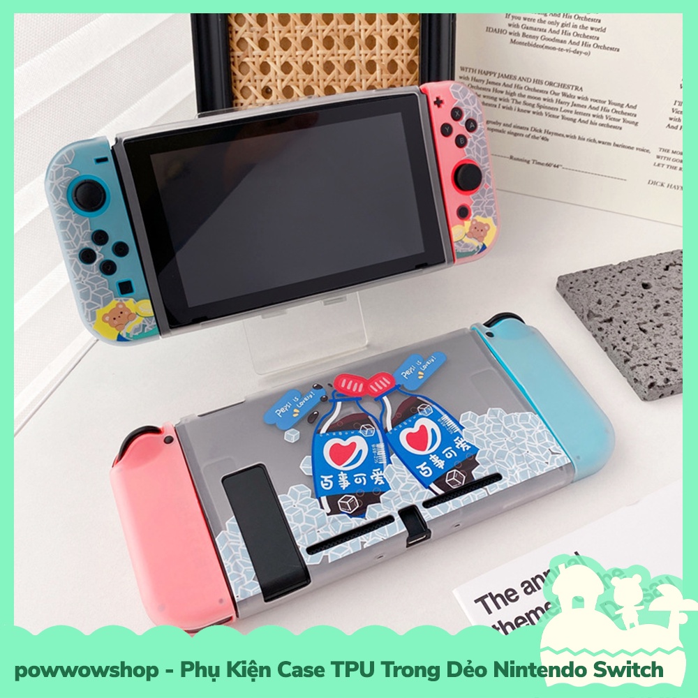 [Sẵn VN - Hỏa Tốc] Phụ Kiện Case Ốp TPU Dẻo Cho Máy Game Cầm Tay Nintendo Switch Soft Drinks