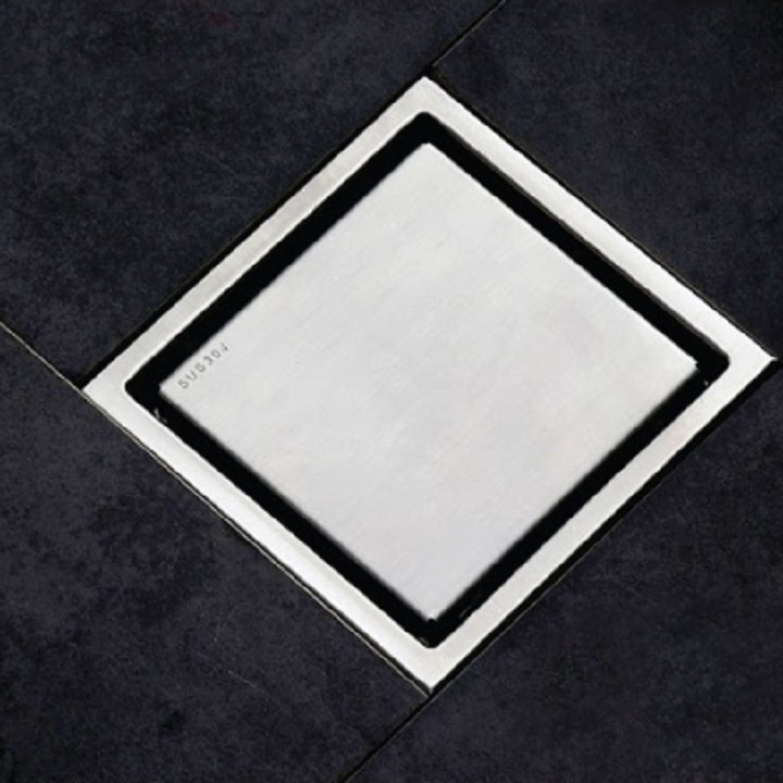 Ga Thoát Sàn Ngăn Mùi Inox 304 FOXIS T218, Phễu Thoát Sàn Nhà Tắm Đặt Âm Nên Gạch, Thoát Nước Nhanh, Ngăn Mùi