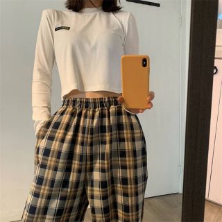 [ ORDER TAOBAO] Quần Suông Kẻ Caro