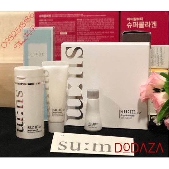 [3Pcs] Set dưỡng trắng da cao cấp Sum37 Bright Award Special Set