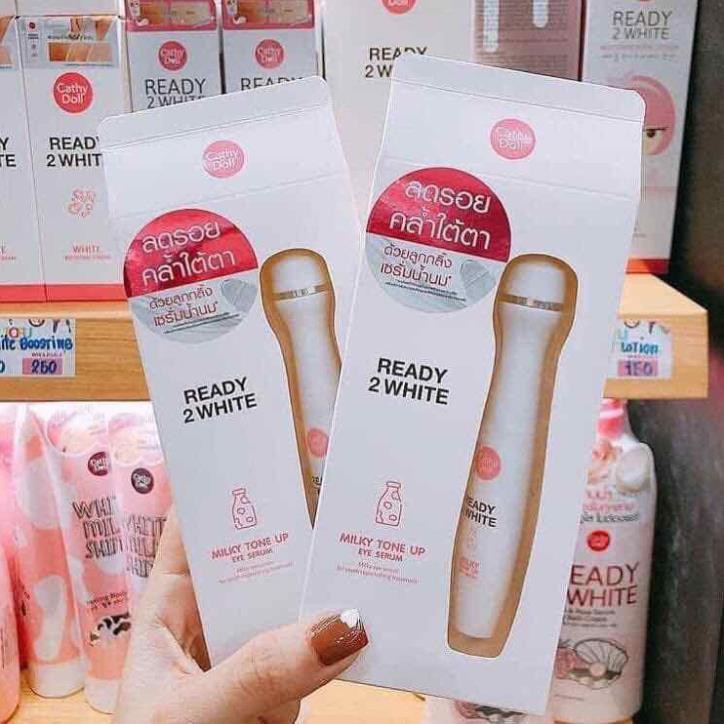 Shop Happy KIDS Cây lăn dưỡng sáng vùng da quanh mắt Cathy Doll Ready 2 White Milky Tone Up Eye Serum 15ml