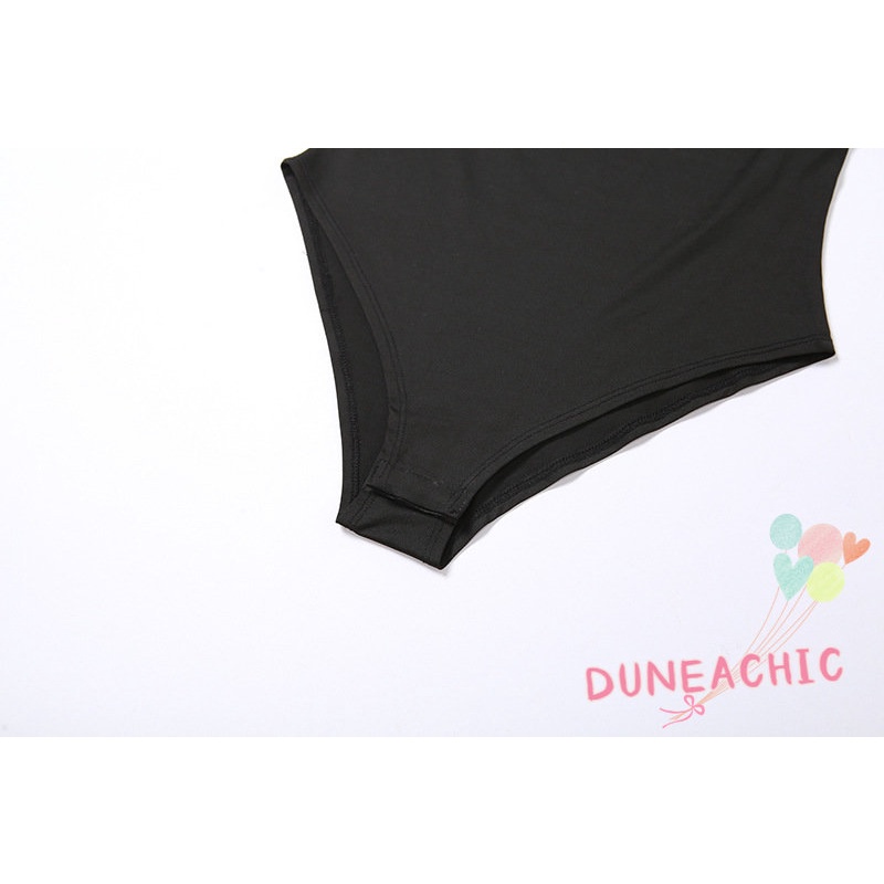 DUNEA Jumpsuit Tay Dài Thiết Kế Lệch Tà Quyến Rũ