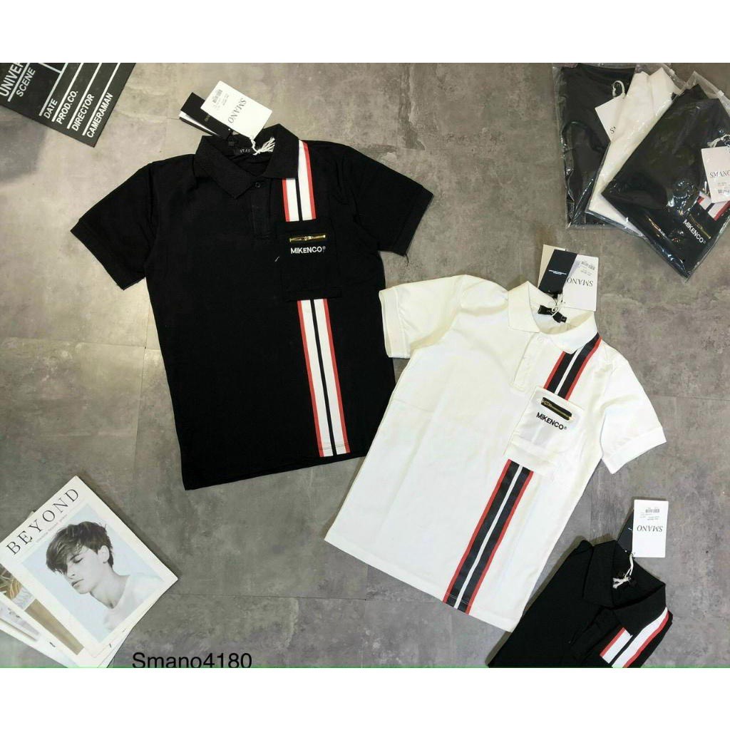 Áo polo nam thể thao túi khoá PL10 chất cotton cá sấu co giãn 4c hàng đẹp