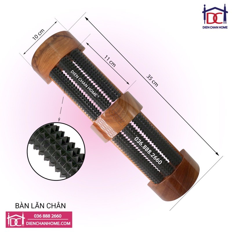 Bàn lăn chân cán gỗ diện chẩn