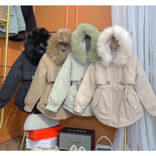 [Sale 50%] ÁO KHOÁC PARKA NỮ LÓT LÔNG