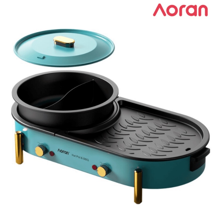 Bếp lẩu nướng Aoran GP-004 đa năng 2 trong 1