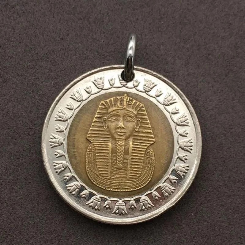 Vòng cổ Mặt Đồng Xu Pharaoh Cổ Điển Sáng Tạo Dành Cho Nam Nữ