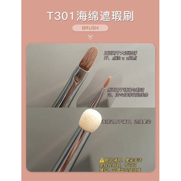 [Hàng mới về] Cọ trang điểm che khuyết điểm hai đầu tiện lợi với độ chính xác cao