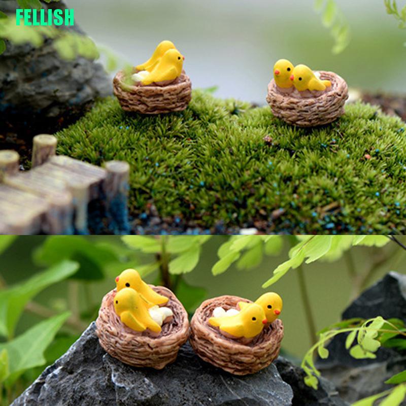 Mô Hình Tổ Chim Mini Xinh Xắn Dùng Để Trang Trí