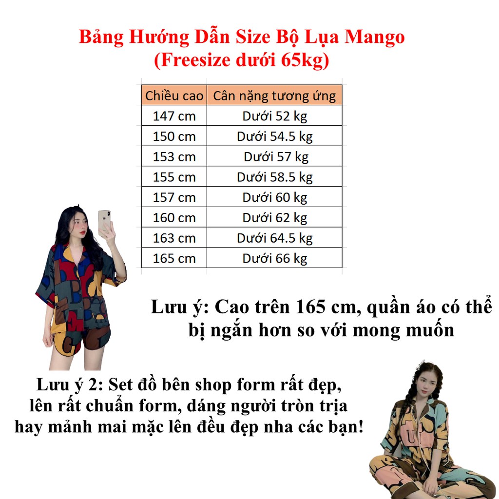 Bộ Pijama Nữ NGỰA VẰN Đùi- Pyjama Lụa Mango *MA-Đ-NV  #Đồ Ngủ | Đồ Bộ Nữ | Váy Ngủ | Pizama -- | BigBuy360 - bigbuy360.vn