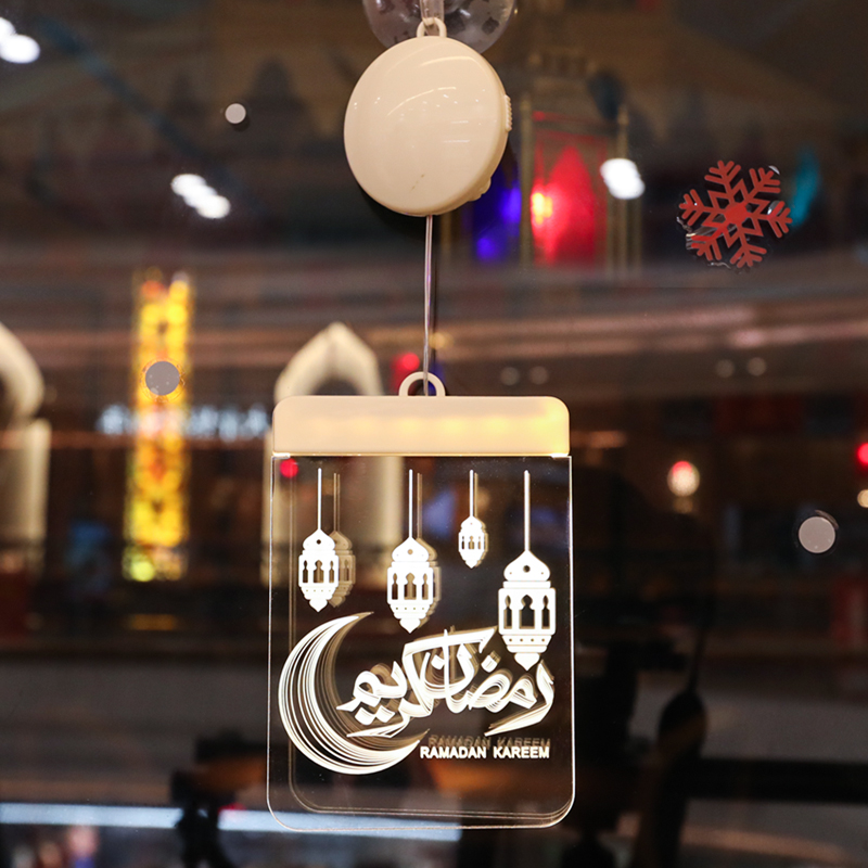 Đèn Led Hình Mặt Trăng / Chữ Eid Mubarak Trang Trí Lễ Hội Hồi Giáo