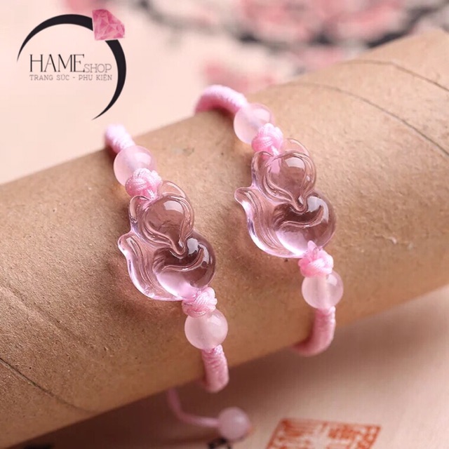 Vòng Tay Hồ Ly Chiêu Duyên Hồng - Đem Lại Tình Yêu Và May Mắn