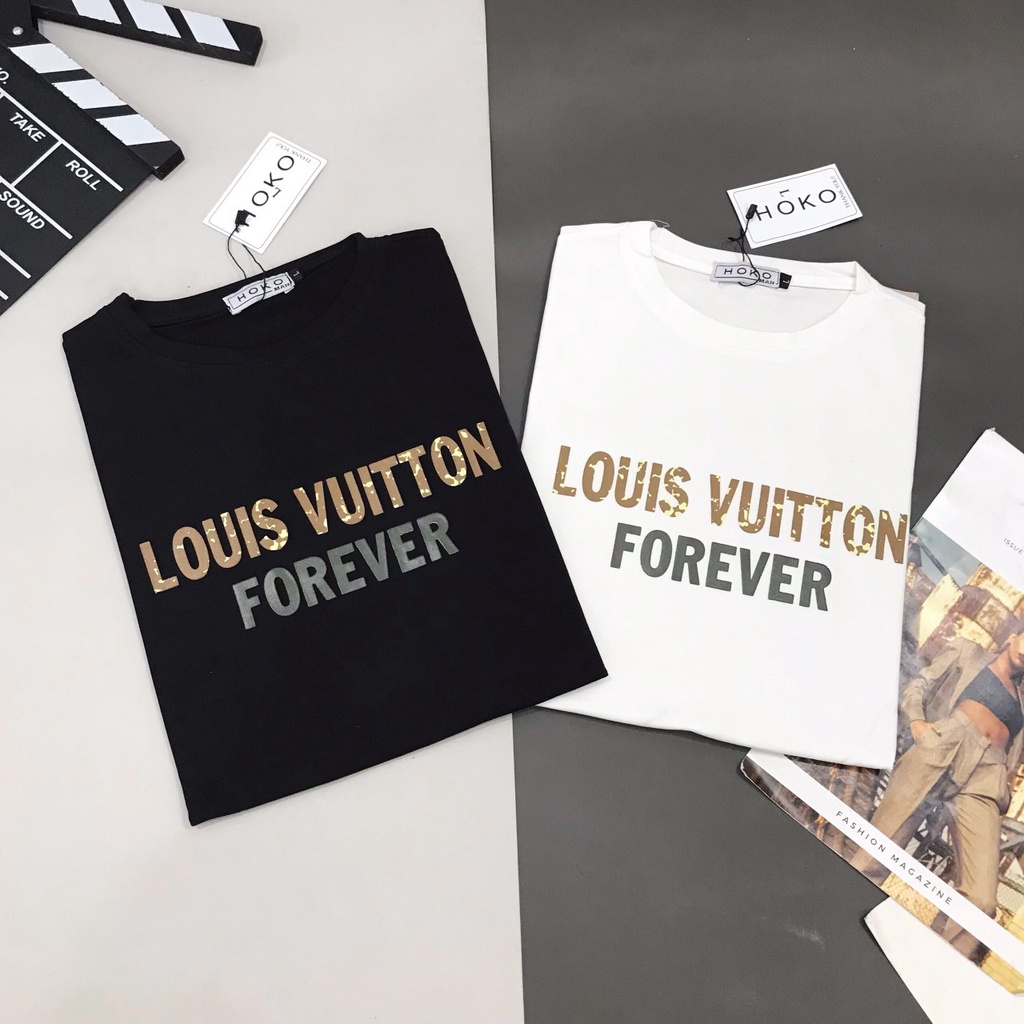  Áo thun trụ nam cổ tròn LOUIS VUITTON chất liệu cotton 100%