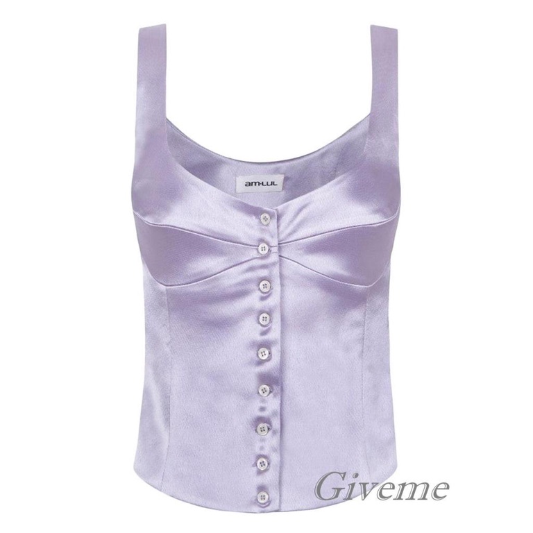 Áo Croptop Sát Nách Màu Trơn Thời Trang Cho Nữ