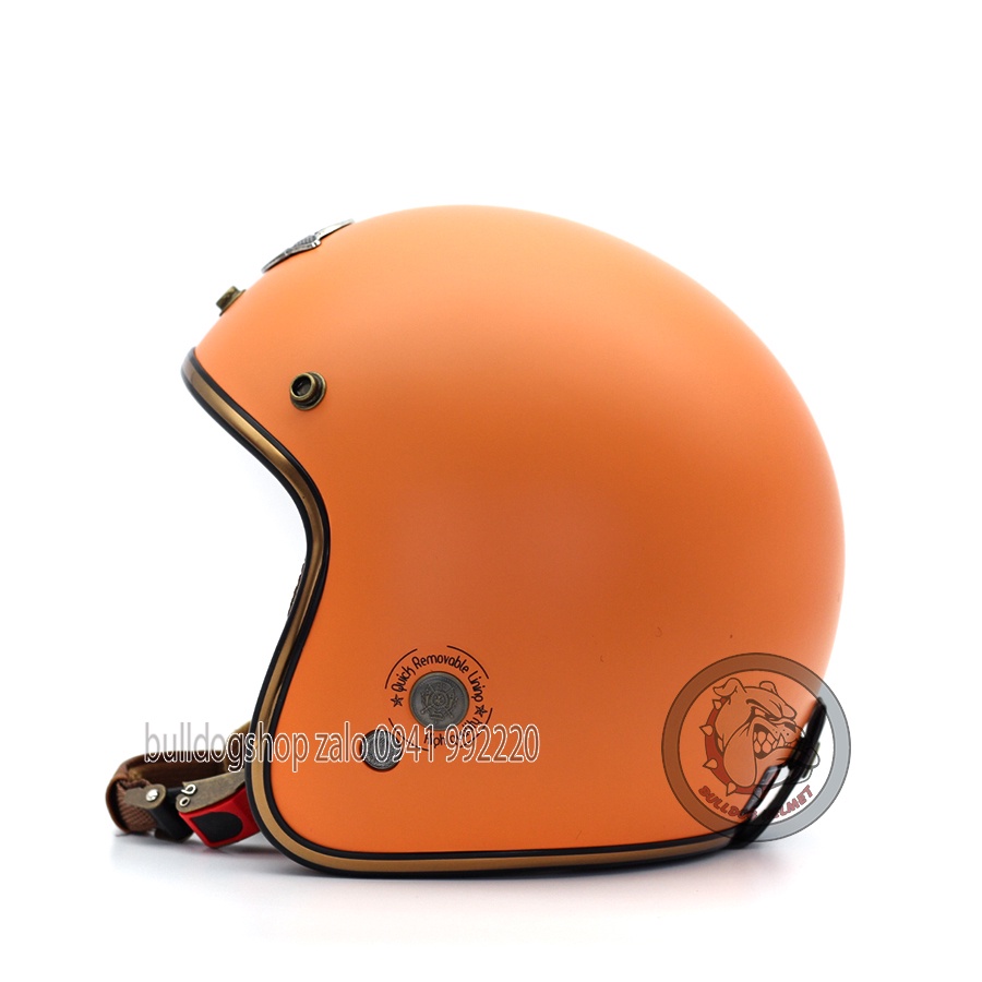 Mũ bảo hiểm 3/4 Napoli Sh Ruby - New (cam)