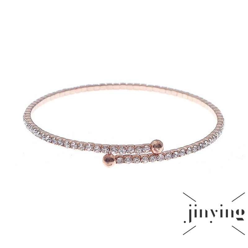 GETNOIVAS Vòng Đeo Tay Hở Đính Đá Nhân Tạo Xinh Xắn Cho Nữ