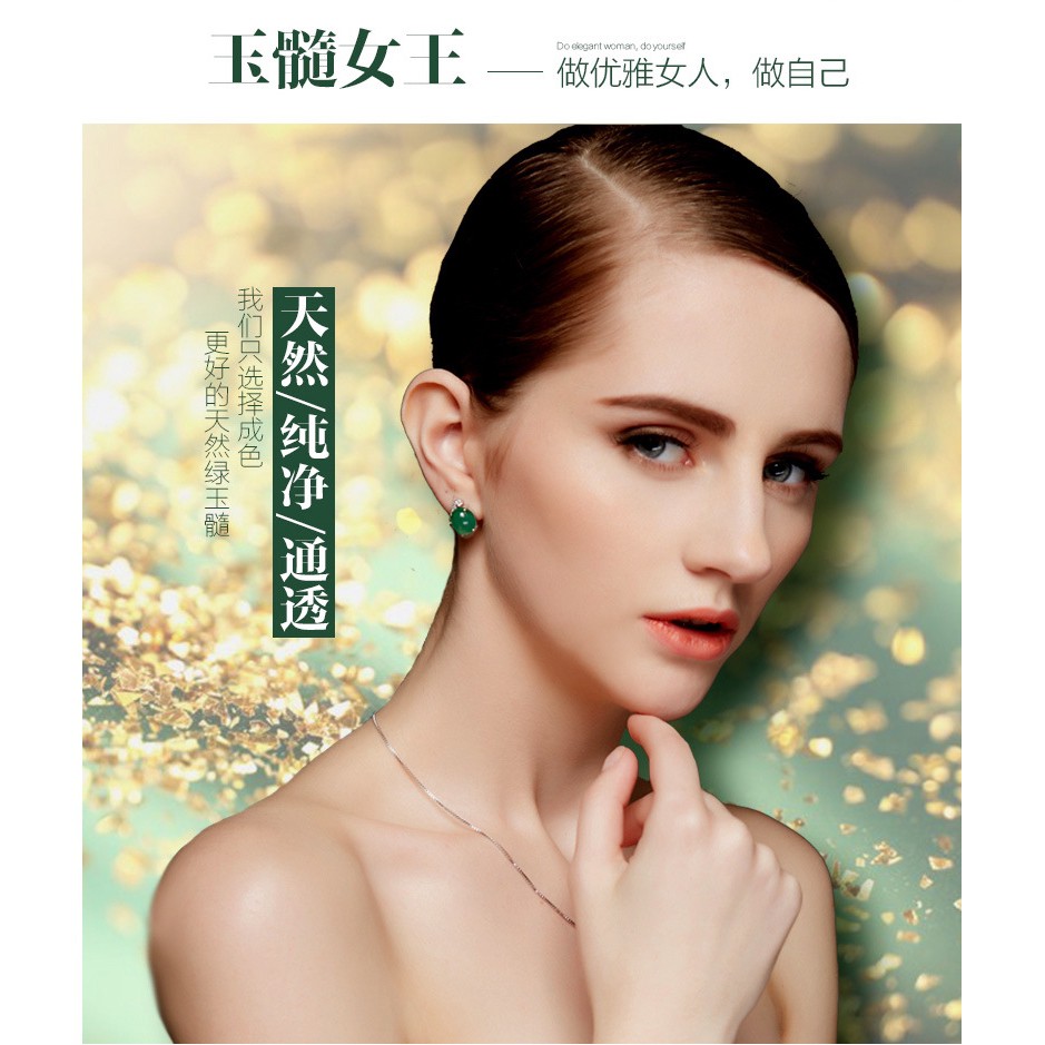 Khuyên Tai Đính Ngọc Thời Trang Hàn Quốc Dành Cho Nữ