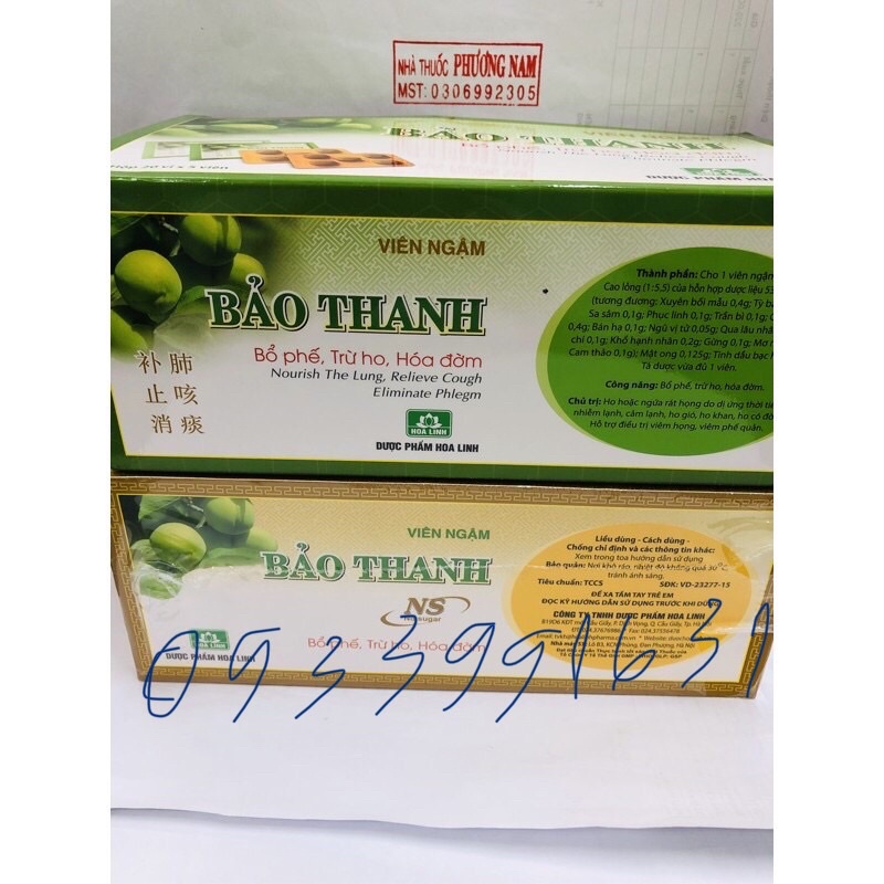 kẹo ngậm Bảo Thanh(vĩ 5 viên)