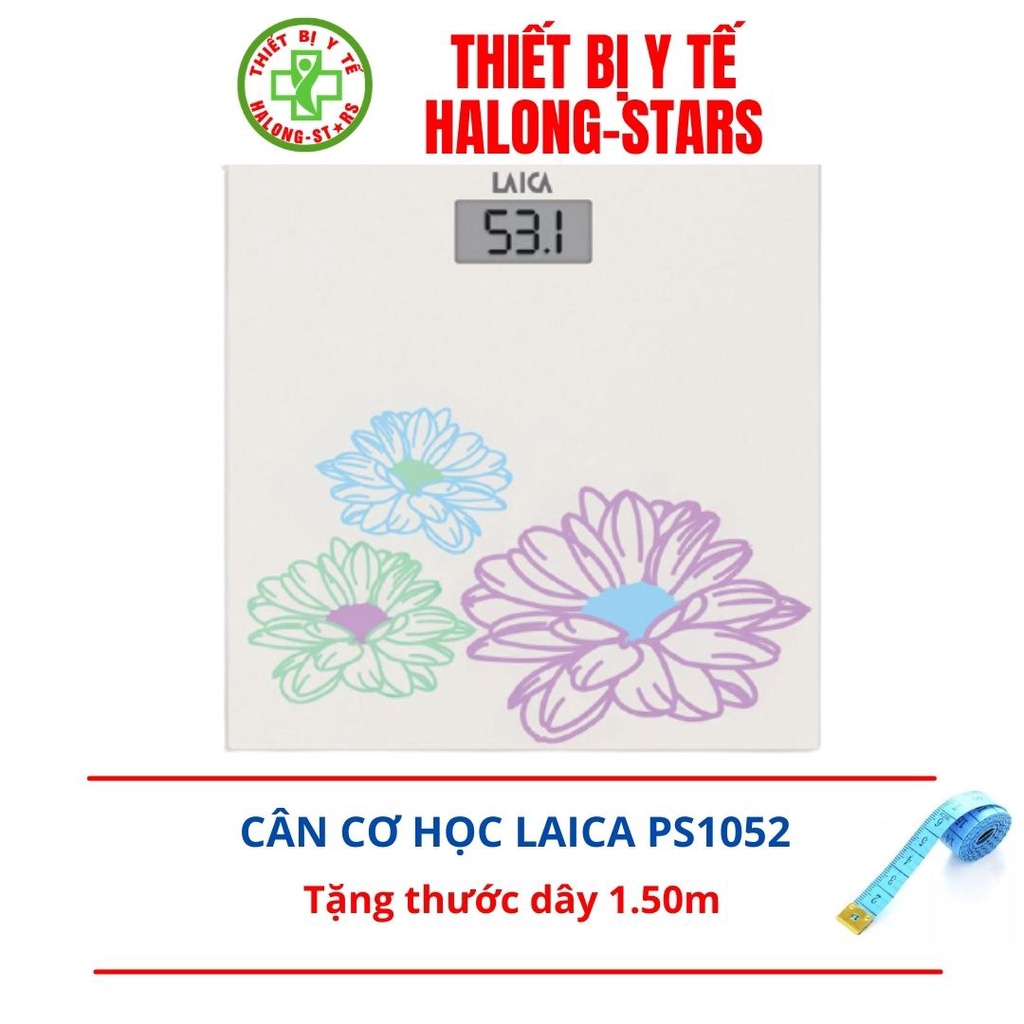 Cân sức khỏe điện tử Laica PS1052 - Dụng cụ kiểm tra và đo trọng lượng cơ thế chính hãng, giá rẻ, hiệu quả