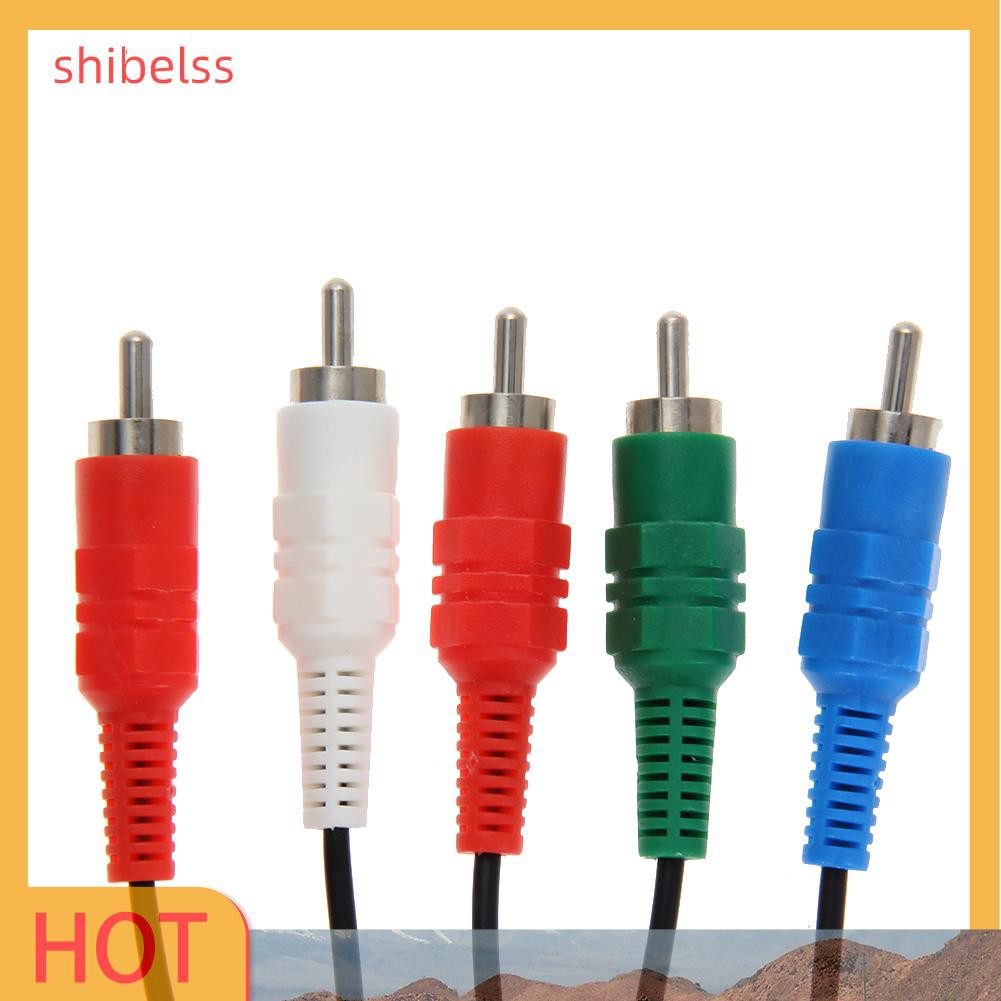 （ʚshibelss）HDTV AV Audio Video Component Cable Cord for Sony for PS2 for PS3