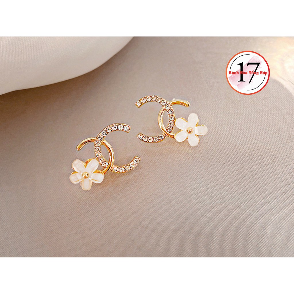 Bông tai nữ/khuyên tai nữ double C cực đẹp và cá tính