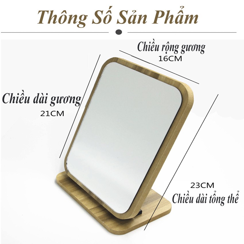 Gương Để Bàn, Gương Trang Điểm Phong Cách Hàn Quốc L1