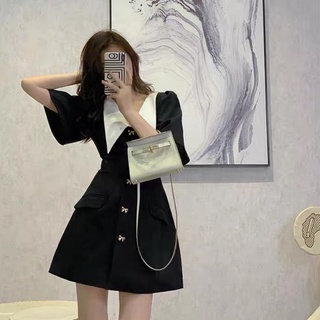 Đầm Pure Cube cổ búp bê phong cách Pháp thanh lịch