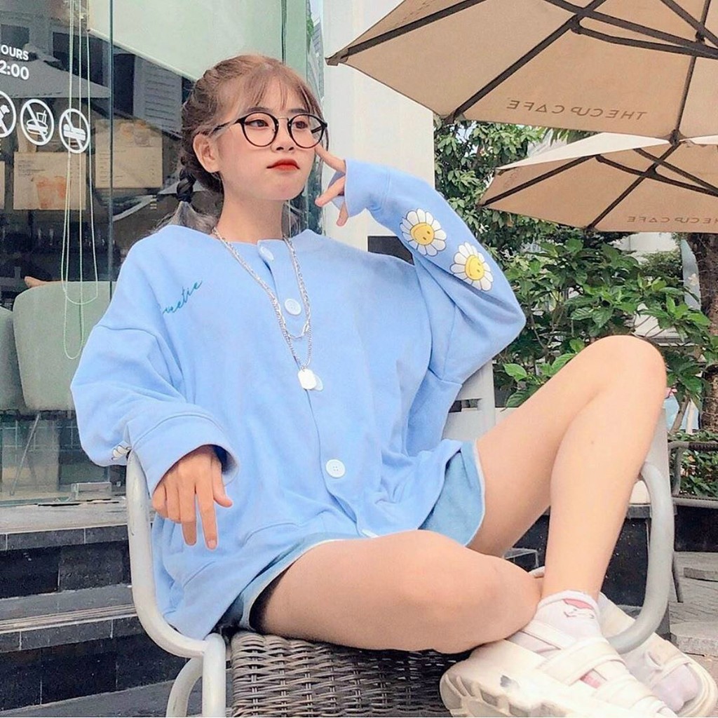 Áo khoác cardigan thun nỉ nữ Sweetie | BigBuy360 - bigbuy360.vn