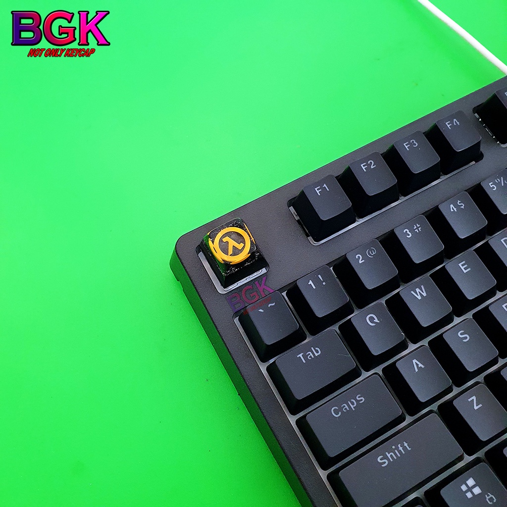 Keycap Lẻ Hình LOGO Half Life cực đẹp và nét SA profile ( keycap resin độc lạ )( Keycap Artisan )