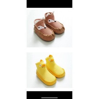 Tất giày tập đi hình thú cho bé 10-12cm