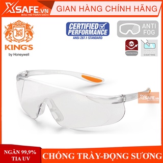 Kính bảo hộ Kings KY1151 Kính chống tia UV, chống bụi, chống trầy xước, đọng sương, dùng trong lao động, đi xe máy
