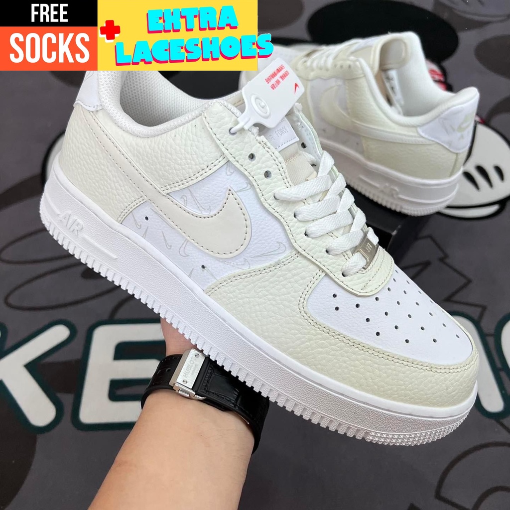 Giày A.F.1 low Mi.ni Ch.ecks White Sail